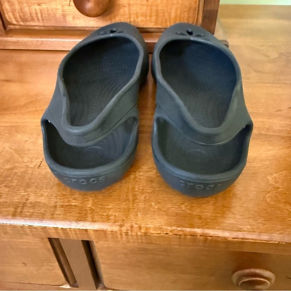 Crocs Taylor ballet flats black sling back slip on shoes - Picture 4 of 6